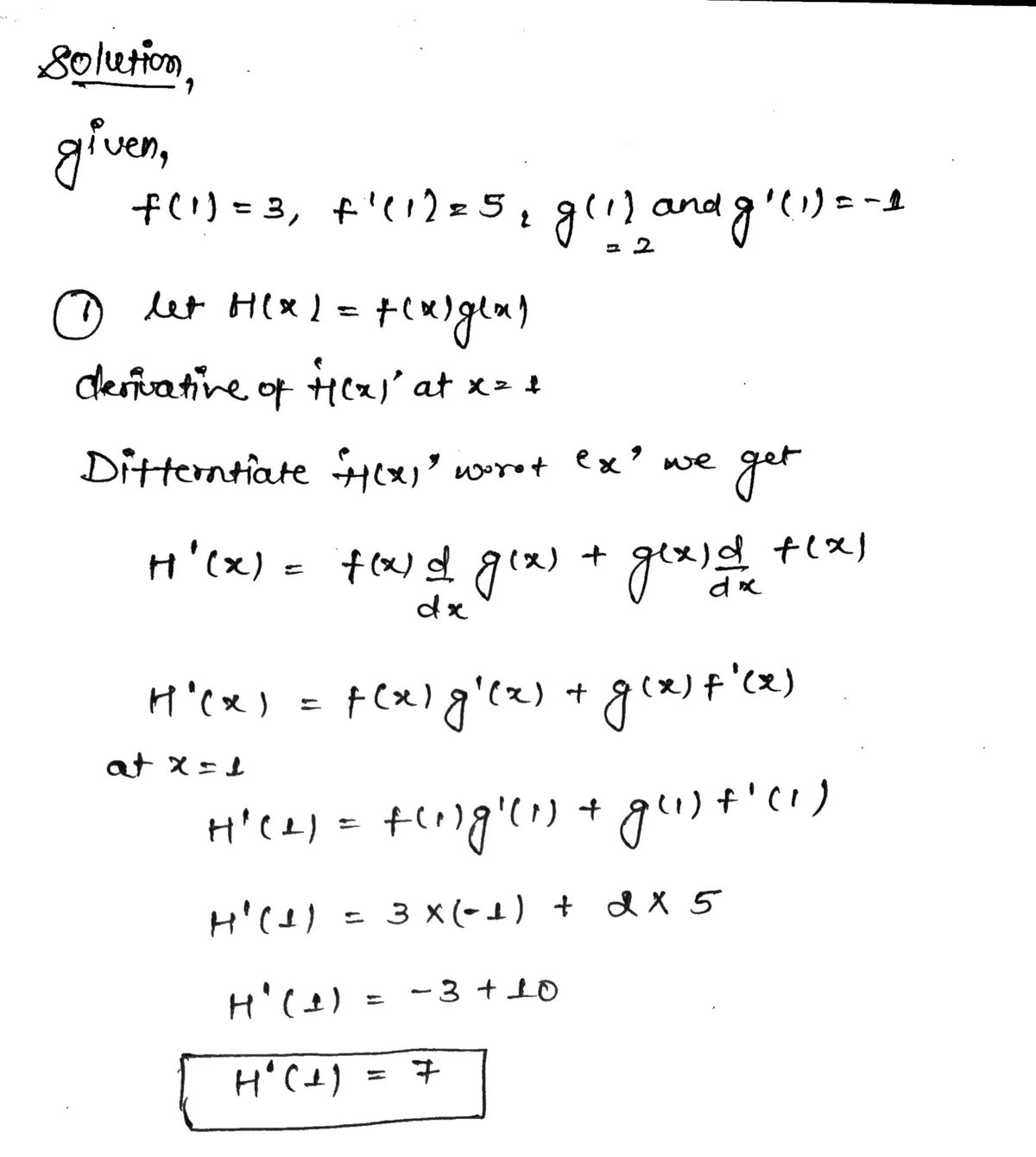 Calculus homework question answer, step 1, image 1